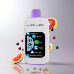 AirFuze Smart Pro 40000 Puffs 20ml プレフィルド 900mAh 充電式 スマートタッチスクリーン 卸売業者 日本 Grape Burst