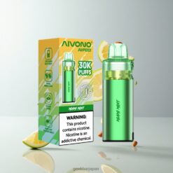 AIVONO AIM AIPOD 30000 透明タンク デュアルメッシュコイル Disposable Pod Device Miami Mint 卸売業者 日本