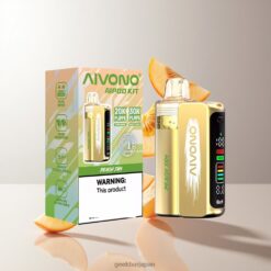 AIVONO AIM AIPOD KIT 30000 デュアルモード 30,000パフ スマートスクリーン搭載 Peach Jam 卸売業者 日本