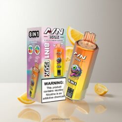 AIVONO AIM AVN 150K Puffs Disposable Vape 58ml クアッドメッシュコイル 卸売業者 日本 Orange