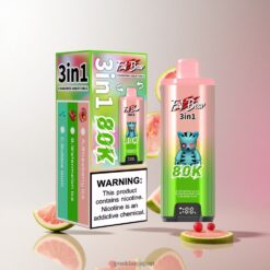 AIVONO AIM FATBEAR 80K デュアルメッシュコイル 使い捨てベイプ ピンクグリーン 卸売業者 日本
