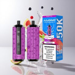 AIVONO AIM FATMAX 50000 使い捨てベイプ 最大50000パフ 30ml リキッド容量 Berry Ice 卸売業者 日本