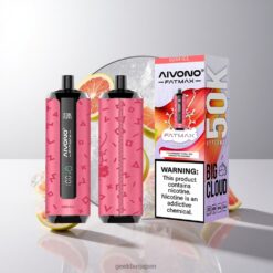 AIVONO AIM FATMAX 50000 最大50,000パフ 0.6Ωメッシュコア 30ml Lush Ice 卸売業者 日本