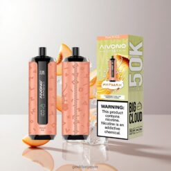 AIVONO AIM FATMAX 50000 Peach Ice 使い捨てベイプ 50,000パフ 30ml 0.6Ωメッシュコイル 卸売業者 日本