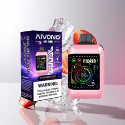 AIVONO AIM FLASH 3500035,000パフの超耐久デバイスとデュアルメッシュコイル搭載 Strawberry Ice 卸売業者 日本