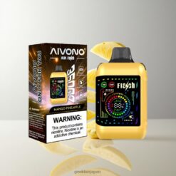 AIVONO AIM FLASH 35000 デュアルメッシュコイルと35,000パフの長期耐久性 Mango Pineapple 卸売業者 日本