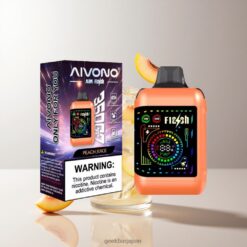 AIVONO AIM FLASH 35000 デュアルメッシュコイル＆35,000パフ 卸売業者 日本 Peach Juice Disposable Vape
