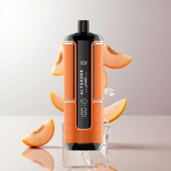 Al Fakher Crown Bar 15K Hypermax 15000 Puffs メッシュコイル技術搭載 ディスポーザブル リキッド容量22ml Peach Ice 卸売業者 日本