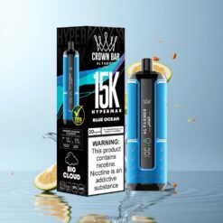 Al Fakher Crown Bar 15K Hypermax 15000パフス 22ml リキッド容量 卸売業者 日本 ブルーオーシャン
