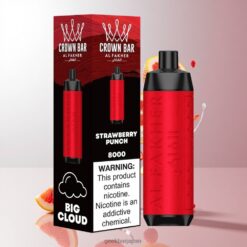 Al Fakher Crown Bar 8000 リチャージャブルディスポーザブルベイプ 600mAhバッテリー 18mlプレフィルド 卸売業者 日本