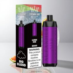 Al Fakher Crown Bar 8000 リチャージャブル・ディスポーザブル vape 600mAhバッテリー & 18mlプレフィルド 卸売業者 日本