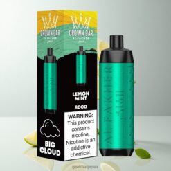 Al Fakher Crown Bar 8000 リチャージャブル使い捨てベイプ 600mAhバッテリー 18mlプリフィルド 卸売業者 日本