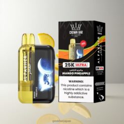 Al Fakher Crown Bar Ultra 25K Puffs Disposable Vape 18ml 600mAh 卸売業者 日本 Mango Pineapple