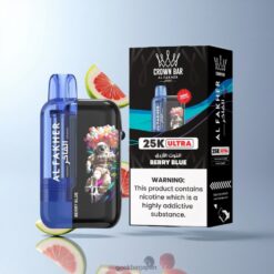 Al Fakher Crown Bar Ultra 25K Puffs Disposable Vape 18ml リキッド容量 & 600mAh 充電式バッテリー 卸売業者 日本 Berry Blue