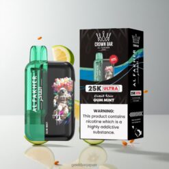 Al Fakher Crown Bar Ultra 25K Puffs Disposable Vape 18ml リフィル可能な電子リキッド容量 600mAh 充電式バッテリー 卸売業者 日本