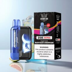 Al Fakher Crown Bar Ultra 25K Puffs Disposable Vape Blue Razz Lemonade 最大25,000パフ 600mAh充電式バッテリー 卸売業者 日本