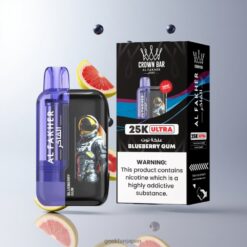 Al Fakher Crown Bar Ultra 25K Puffs Disposable Vape ブルーベリーガム 最大25,000パフ 18ml 卸売業者 日本