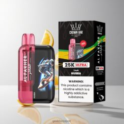 Al Fakher Crown Bar Ultra 25K Puffs Disposable Vape 最大25000パフ 600mAh充電式バッテリー 卸売業者 日本