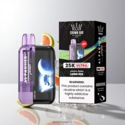 Al Fakher Crown Bar Ultra 25K Puffs Disposable Vape最大25,000パフ 600mAh充電式バッテリーLush Ice 卸売業者 日本