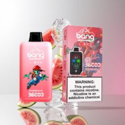 Bang 36000 DSK026 指紋認証パワー調整 36,000パフ ディスポーザブルベイプ 卸売業者 日本 Watermelon Ice