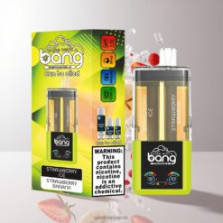 Bang 60K Refillable 2-in-1 ディスポーザブルベイプ – 60,000パフ | デュアルフレーバー | リフィルキット対応 卸売業者 日本 Strawberry Ice-Strawberry Banana DSK037