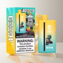Bang Blaze 40000 DSK041 デュアルプロファイル 40,000パフ 使い捨てベイプ マンゴー ピーチ アプリコット-ホワイトグミーズ & 卸売業者 日本