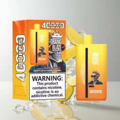 Bang Blaze 40000 DSK041 デュアルプロファイル・スライドスイッチ技術搭載 Pineapple Ice-Pineapple Coconut 40ml 40,000パフ 卸売業者 日本