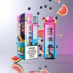 Bang Blaze 60000 4in1 60K DSK050 Vape世界初の4-in-1クワッドポッド フレーバー革命 卸売業者 日本