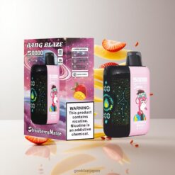 BANG BLAZE Strawberry Mango Starry Sky DSK053 50000パフ 使い捨てベイプ 1.0ohm コイル 550mAhバッテリー 卸売業者 日本