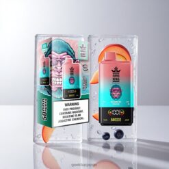 BANG KING 50000 Puffs DSK042 デュアルメッシュ1.0Ω ブルーベリーアイス-ピーチアイス 卸売業者 日本