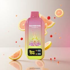 BANG KING City DSK044 50,000パフ スマートLCDディスプレイ搭載 ピンクイエロー 45ml 卸売業者 日本