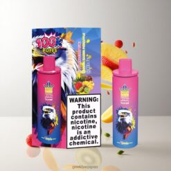 Bang King Triple 100K ディスポーザブルベイプ 究極の長寿命とTriple-Blend Flavor Systemを融合 ストロベリーキウィ-サワーマンゴーパイナップル-レッドブル 卸売業者 日本 DSK043