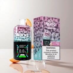 BANG TORANADO DSK031 40,000パフ ディスポーザブルリキッド 40ml 1.2Ωメッシュコイル 850mAh USB Type-C 卸売業者 日本 Peach Ice Bang Vape Tornado 40000 DSK031 Puffs Disposable Vape