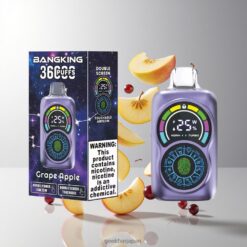 BANGKING 36000 FLAVORS DSK034 36,000パフ 使い捨てベイプ 650mAh充電式バッテリー 卸売業者 日本 Grape Apple