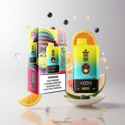 BANGKING 50000 DSK042 デュアルメッシュ 50,000パフ 使い捨てベイプ 卸売業者 日本 ブルーベリーアイス-ピーチマンゴーウォーターメロン