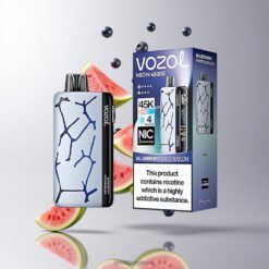 ブルーベリーウォーターメロン Vozol Neon 45k 45000パフ ディスポーザブルベープ 4段階調整アイスモード 卸売業者 日本