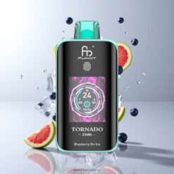ブルーベリーオンアイス Fumot Tornado 25000 Puffs ディスポーザブルベイプ 700mAh充電式バッテリー 卸売業者 日本