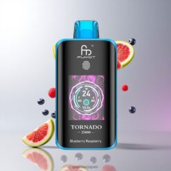 ブルーベリーラズベリー Fumot Tornado 25000 Puffs ディスポーザブルベイプ 700mAh充電式バッテリー 卸売業者 日本