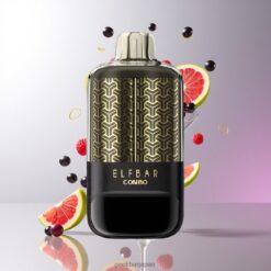 ELF BAR COMBO 25000 Puffs ディスポーザブルベイプ バッテリー容量700mAh & ブラックカラントラズベリーグレープ 卸売業者 日本