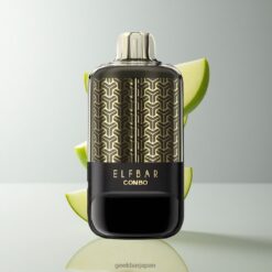 ELF BAR COMBO 25000 Puffs 使い捨てベイプ 22ml リキッド & 700mAh バッテリー 卸売業者 日本 Green Apple & Double Apple Shisha