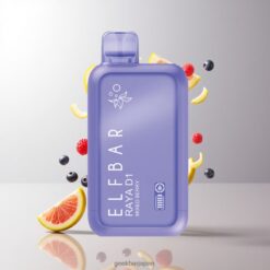 Elf Bar Raya D1 13000 Puffs リチャージャブル ディスポーザブル ベイプ 18ml 5% ニコチン 卸売業者 日本 Mixed Berry