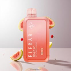 Elf Bar Raya D1 13000 Puffs リチャージャブル ディスポーザブル ベイプ 18ml 5% ニコチン 卸売業者 日本 Strawberry Guava