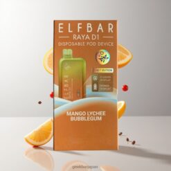 Elf Bar Raya D1 13000パフ リチャージャブル ディスポーザブル ベイプ 18ml プレフィルド 卸売業者 日本 Mango Lychee Bubblegum