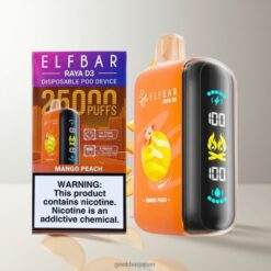 ELF BAR RAYA D3 25000 Puffs Disposable Vape 850mAh 充電式 23ml プレフィル 卸売業者 日本