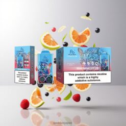Fumot Leopard 40K Puffs Disposable Vape デュアルメッシュ 700mAhバッテリー デジタルチューブオイルパワーディスプレイ Mixed Berries 卸売業者 日本