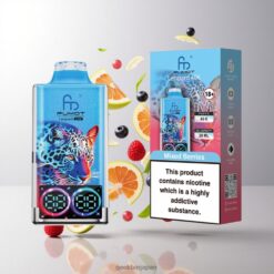 Fumot Leopard 40K Puffs Disposable Vape デュアルメッシュ & タイプC充電 Mixed Berries 卸売業者 日本