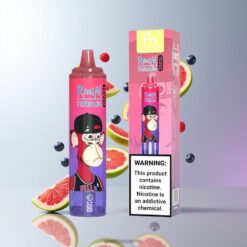 Fumot RandM Tornado 15000 Puffs 25ml ブルーベリーラズベリー 850mAh USB Type-C リチャージャブル 卸売業者 日本