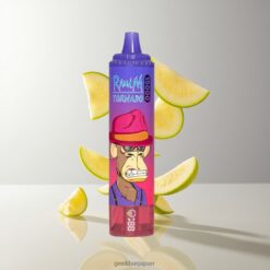 Fumot RandM Tornado 15000 Puffs 850mAh バッテリー & 25ml リキッド容量 卸売業者 日本 Sour Apple