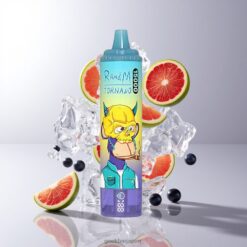 Fumot RandM Tornado 15000 Puffs グレープアイス LCD画面＆25ml リキッド容量 卸売業者 日本