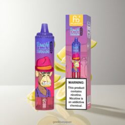 Fumot RandM Tornado 15000 Puffs メッシュコイル 850mAh リチウムバッテリー 卸売業者 日本 Sour Apple